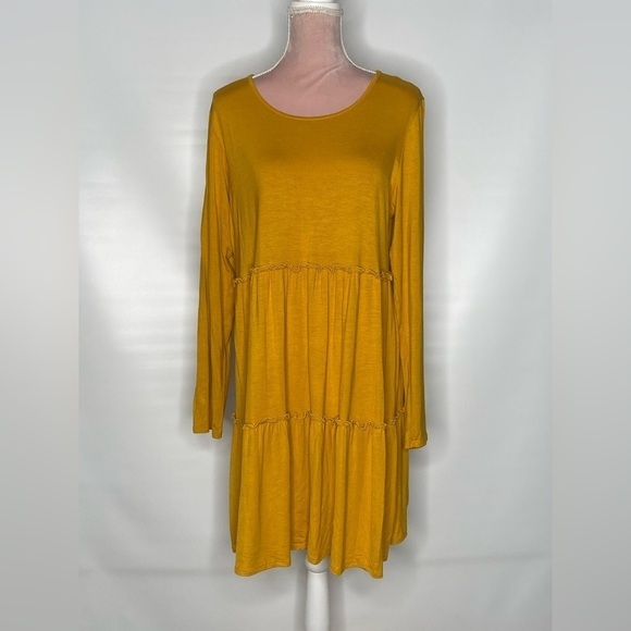 Heimish USA‎ mustard tiered dress. - Picture 2 of 11